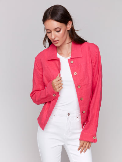 Linen Blend Jacket Charlie B