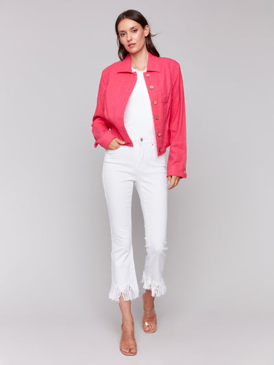 Linen Blend Jacket Charlie B