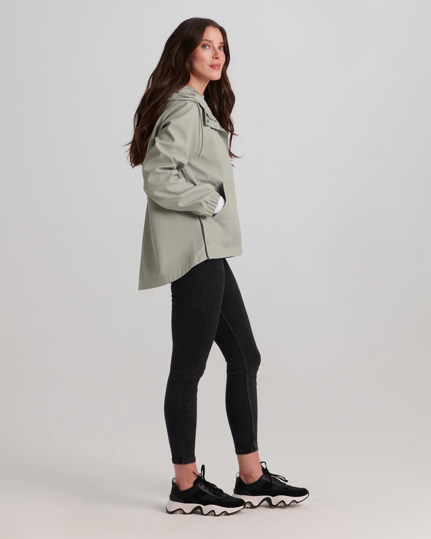 Solid Scuba Hooded Jacket Nikki Jones