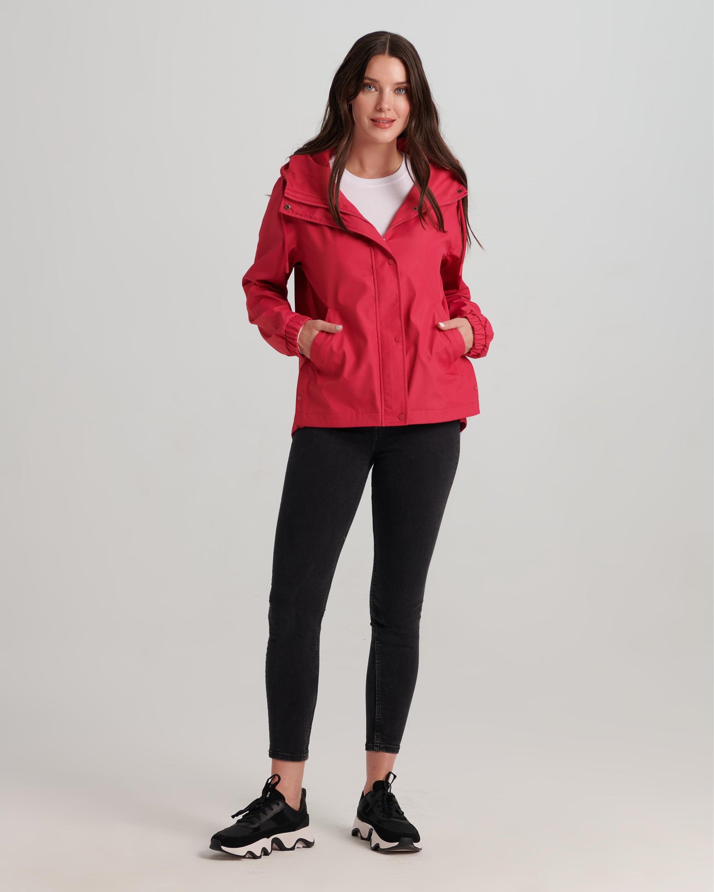 Solid Scuba Hooded Jacket Nikki Jones