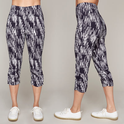 Printed Capri Carre Noir