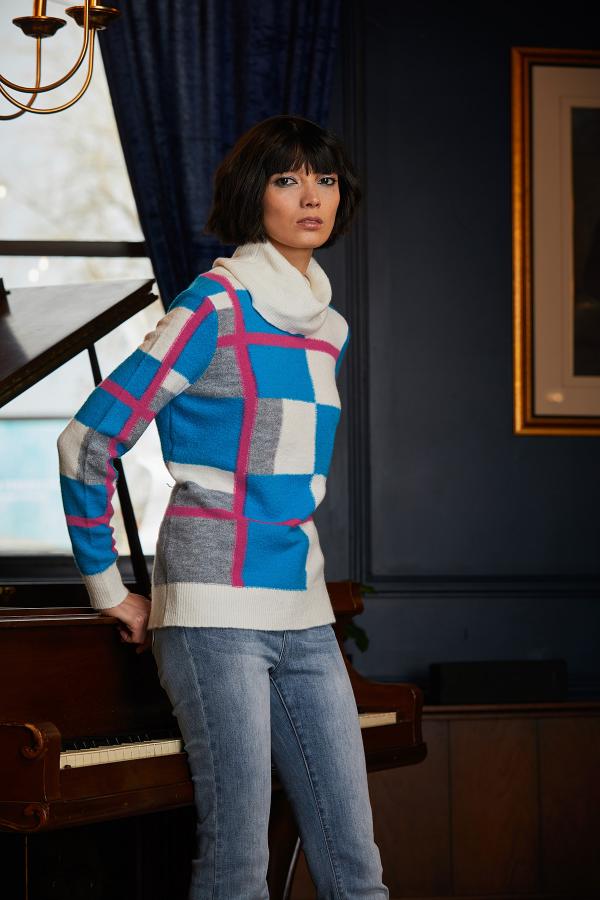 Cowl Neck Sweater Elena Wang