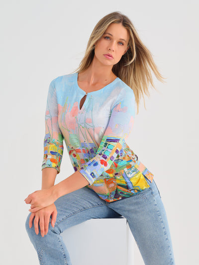 Paint Print Top Dolcezza