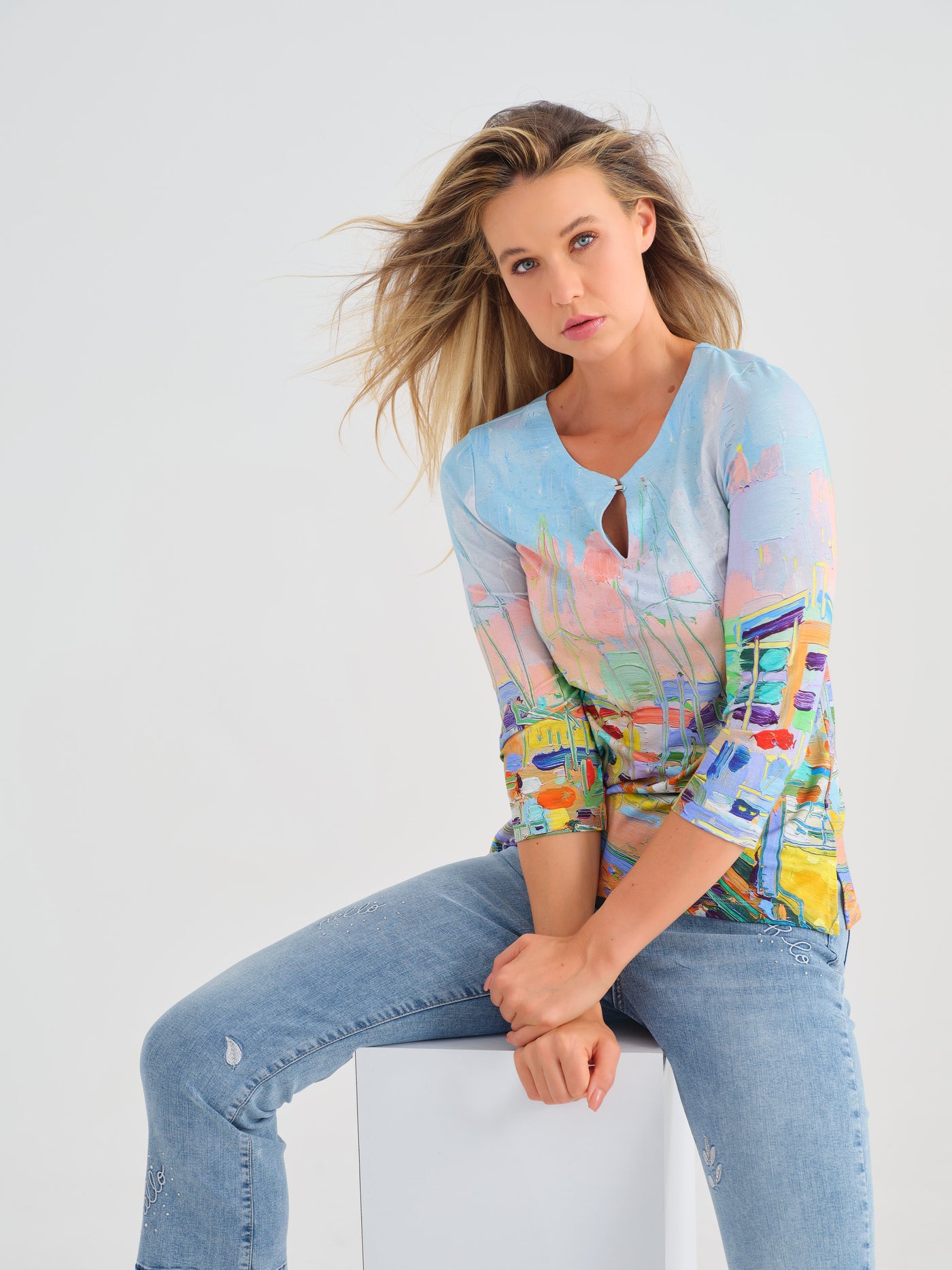 Paint Print Top Dolcezza