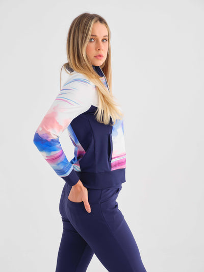 Watercolor Golf Zip Jacket Dolcezza