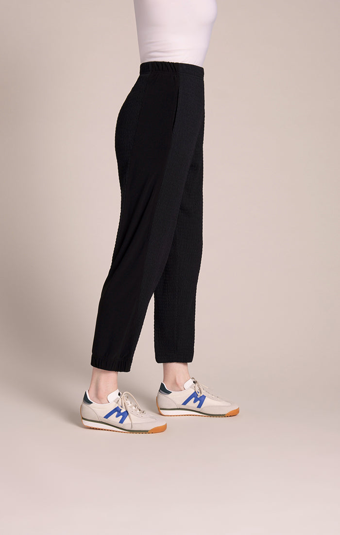 Half Cuff Jogger Pants, Popcorn Waffle Sympli