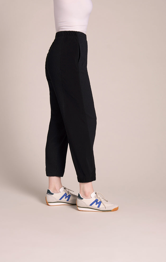 Half Cuff Jogger Pants, Popcorn Waffle Sympli