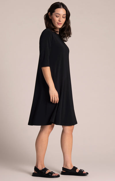 Nu Trapeze Dress, Elbow Sleeve Sympli