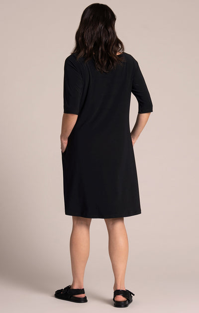 Nu Trapeze Dress, Elbow Sleeve Sympli