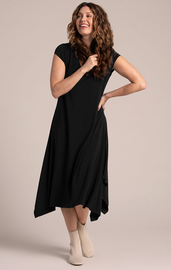 Splice V-Neck Dress Sympli