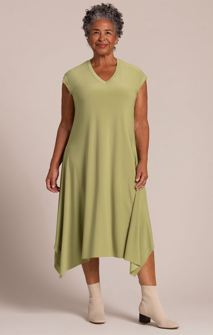 Splice V-Neck Dress Sympli